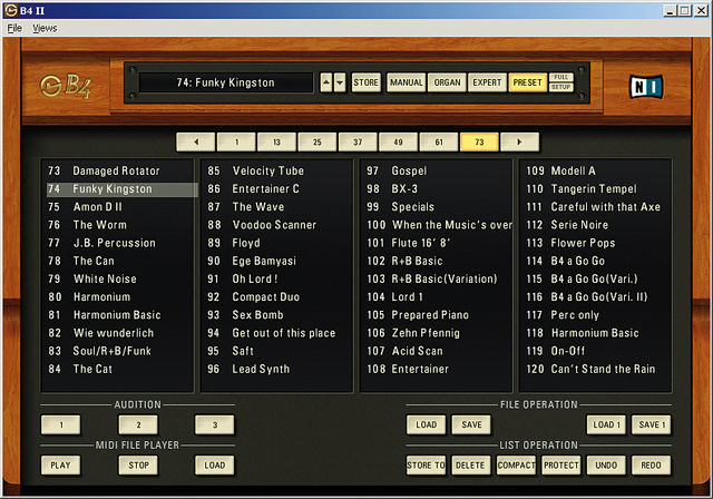 Preset selection has been made easier.